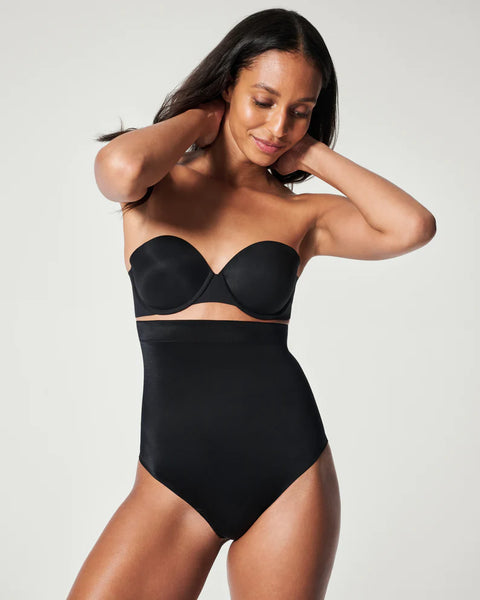 Buy Spanx Haute Contour High-waisted Thong Shaper - Very Black At