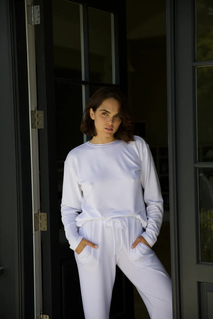 SERAPHINA Eco Cash L/S Shirt in White