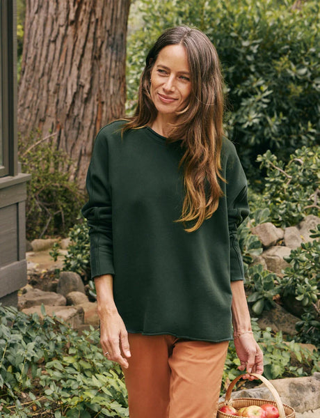 ANNA Long Sleeve Capelet in Evergreen
