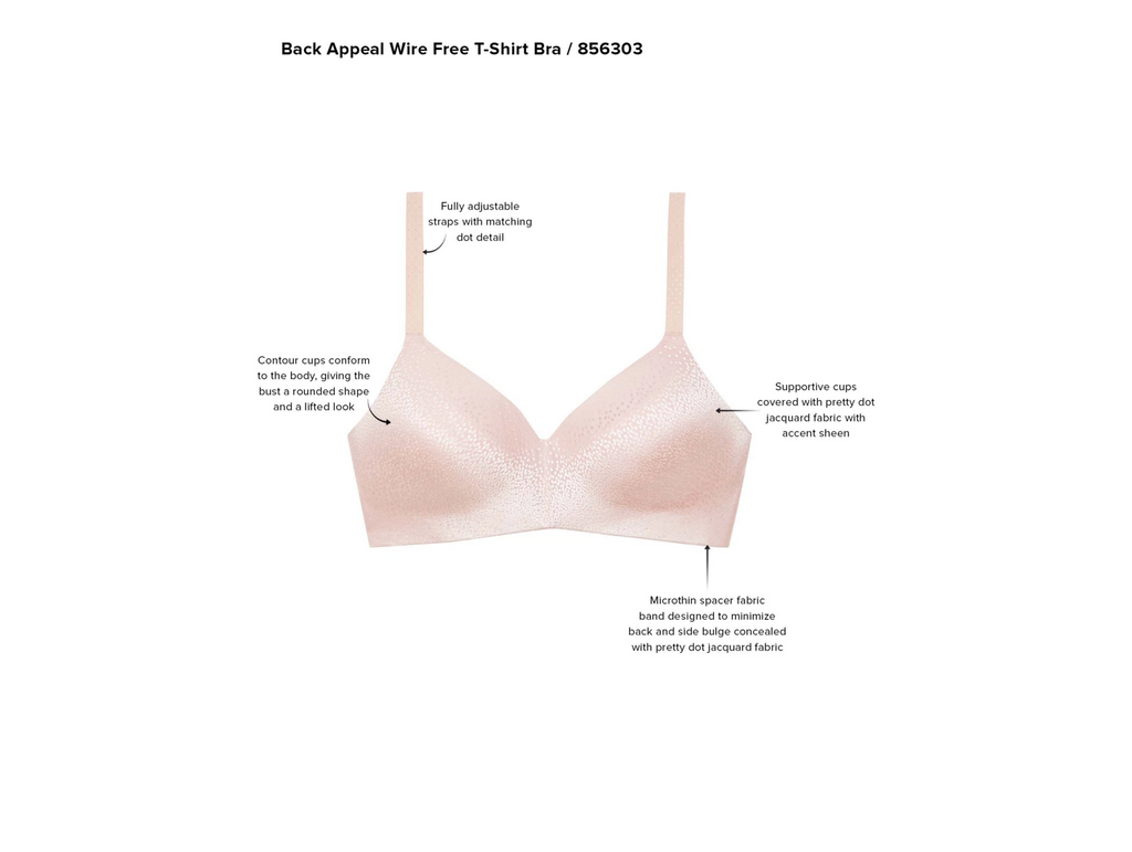 BACK APPEAL Formed Wireless Bra in Black