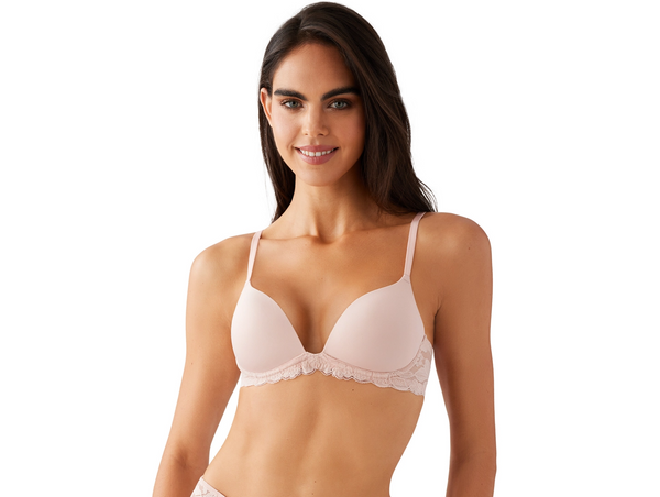 FEELING FAMOUS Push-Up Wireless Bra in Rose Smoke