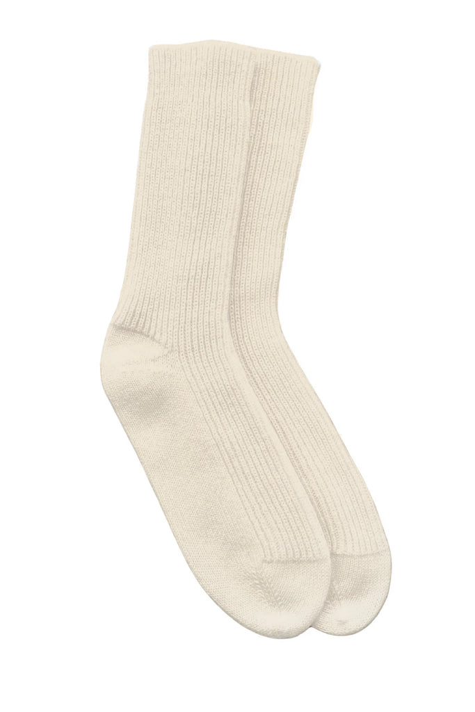 Cashmere Socks in Ivory