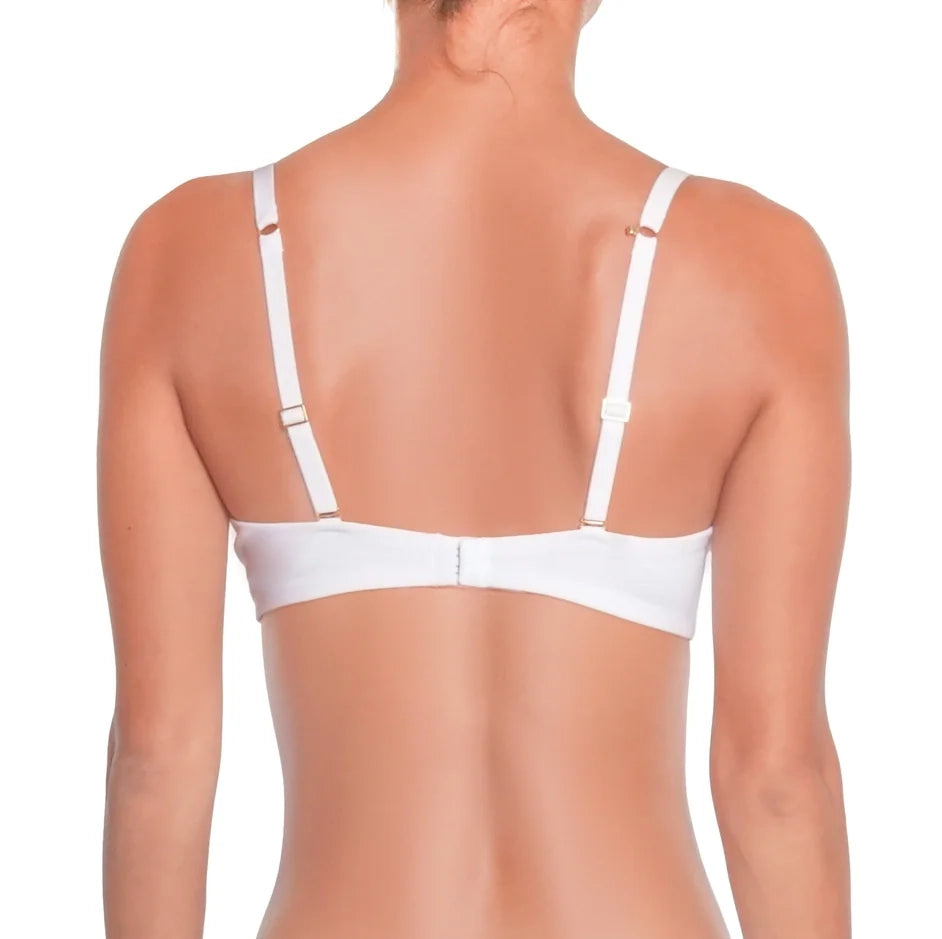Organic Cotton Bralette in White