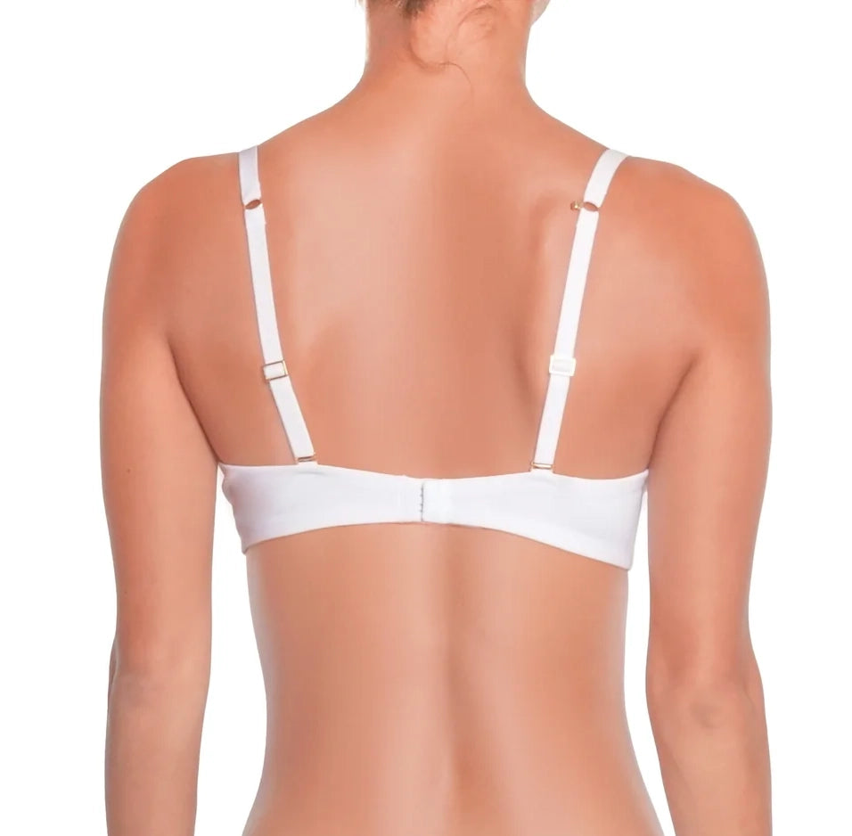 Organic Cotton Underwire Bra in White