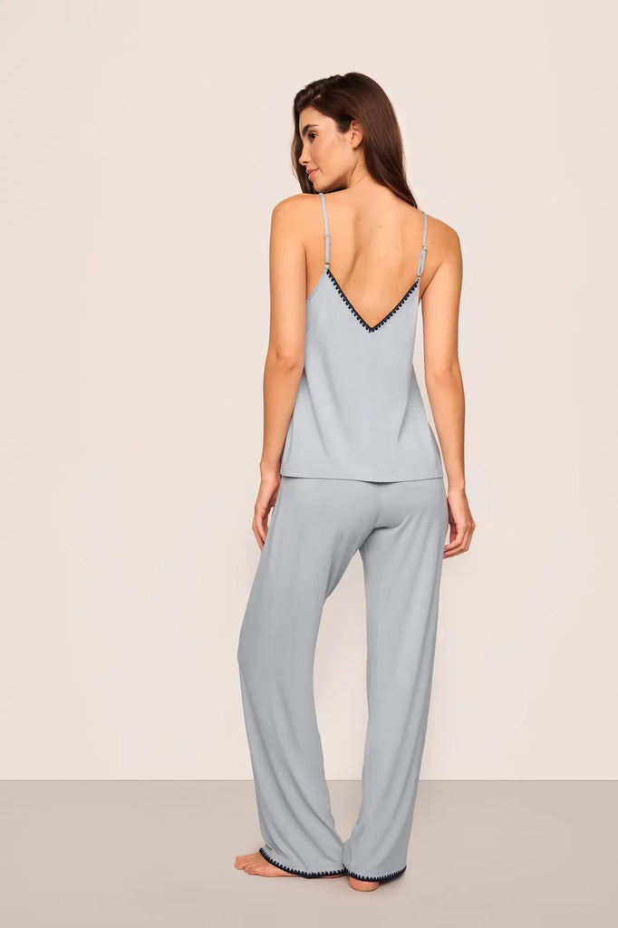 FRIDA Cami & Pant PJ Set in Gray Dawn/Navy