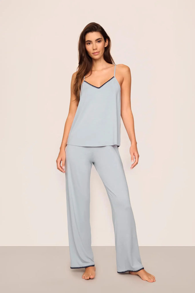 FRIDA Cami & Pant PJ Set in Gray Dawn/Navy