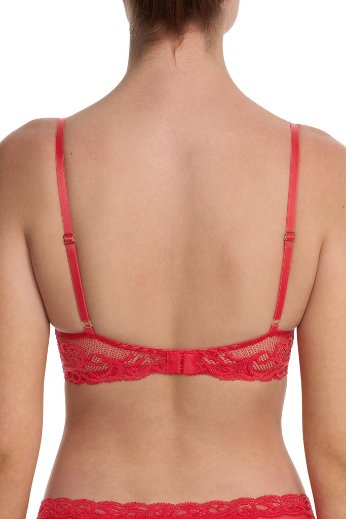 FEATHERS Plunge Bra in Bonfire