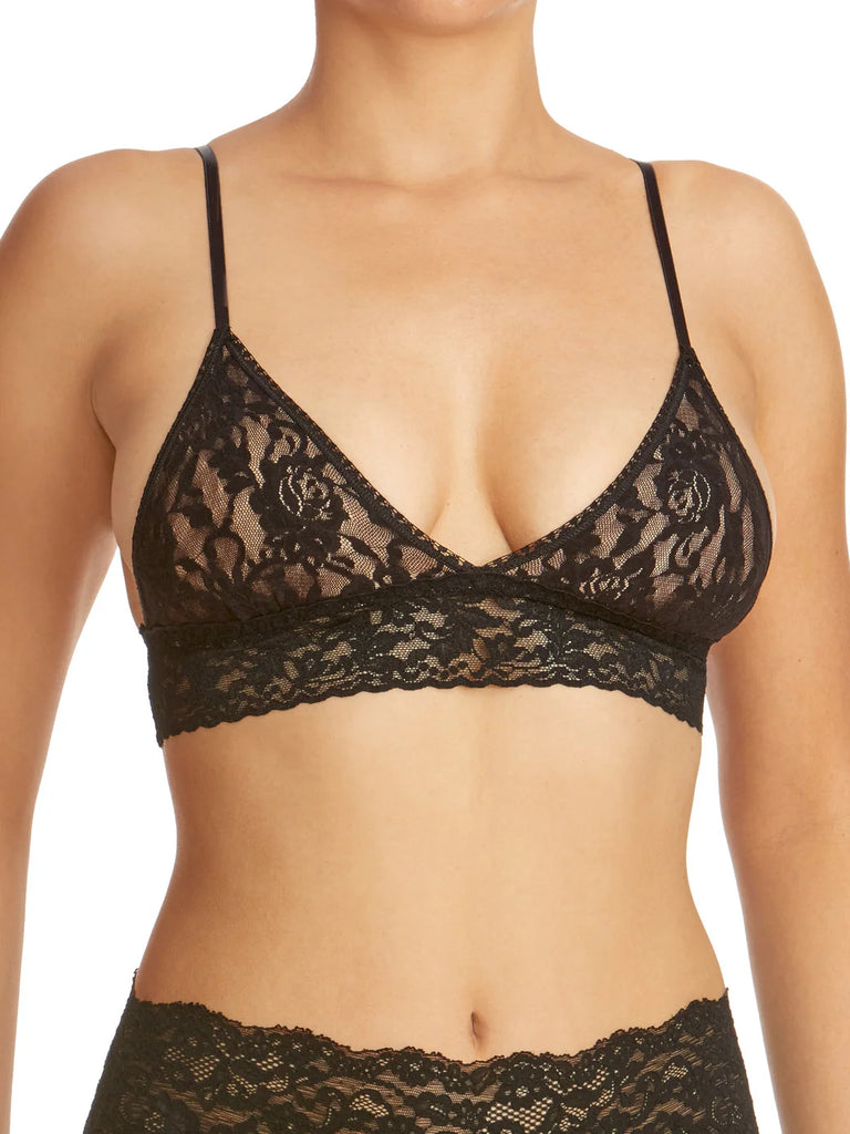 Signature Lace Bralette in Black