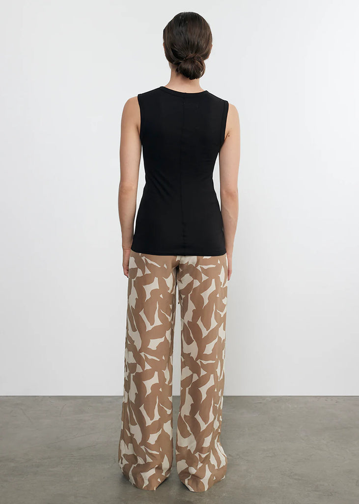 Supima Cotton Muscle Tee in Black