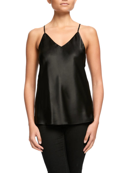 STELLA Silk Cami in Black