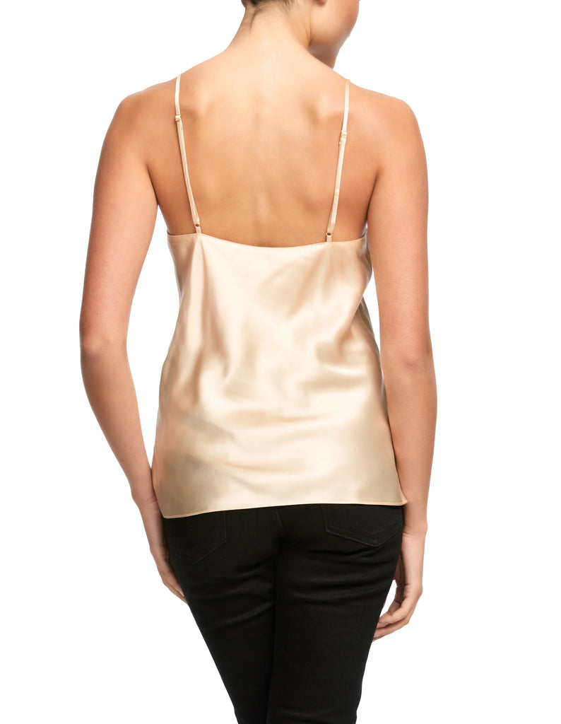 STELLA Silk Cami in Shell Vintage