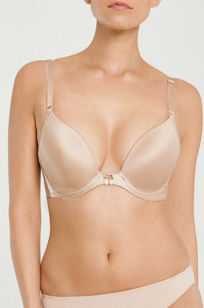 Ultra Lift Low Plunge Backless Bra in Nude