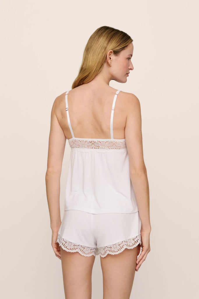BEATRIX Cami & Shorts PJ Set in White