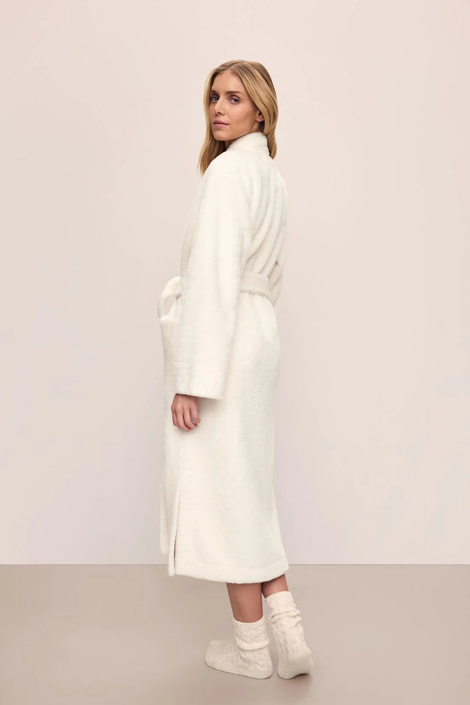 RENEW Plush Long Robe in Ivory