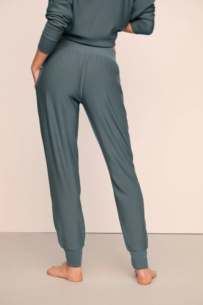 SOFTEST SWEATS Long Lounge Set in Stone Blue