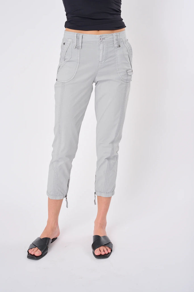 JOHNNY Stretch Poplin Pants in Basalt