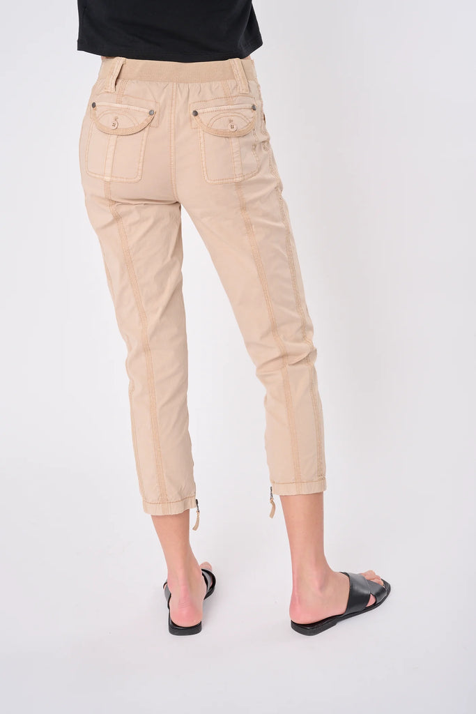 JOHNNY Stretch Poplin Pants in Natural Sand