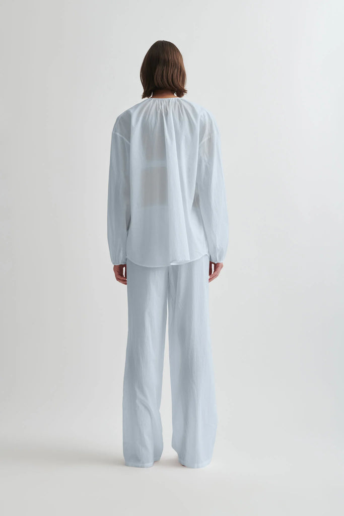 BLAIR & BANKS Long Pj Set in Arctic Blue