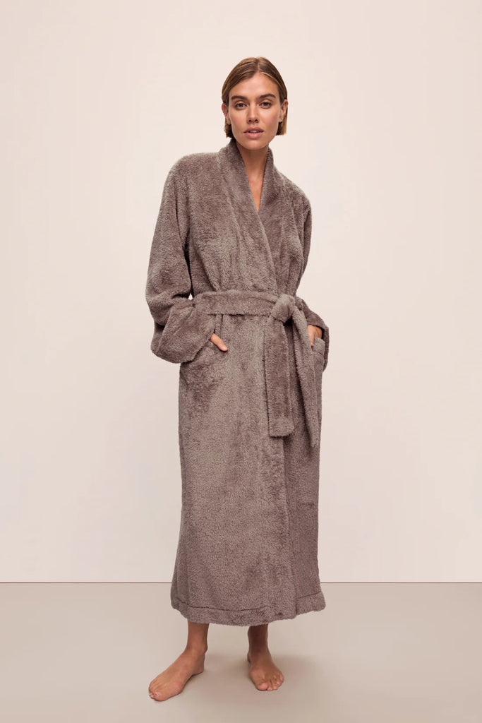RENEW Plush Long Robe in Toffee