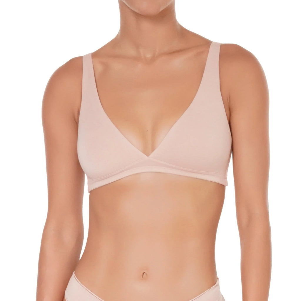 Organic Cotton Bralette in Blush