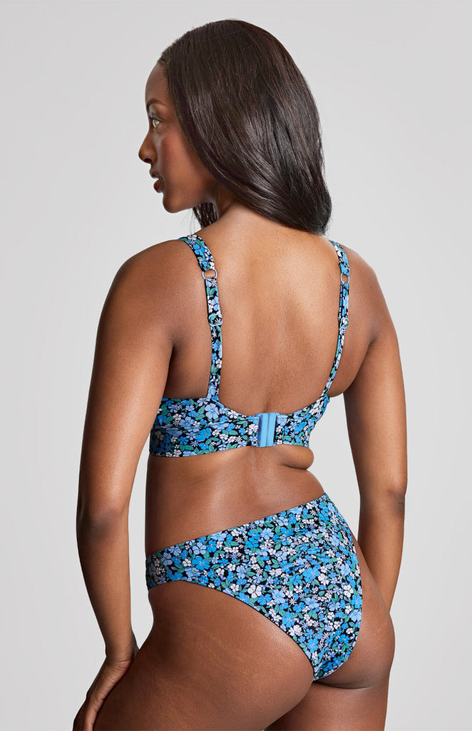 KARA Plunge & Brazilian Brief Bikini in Posy Print