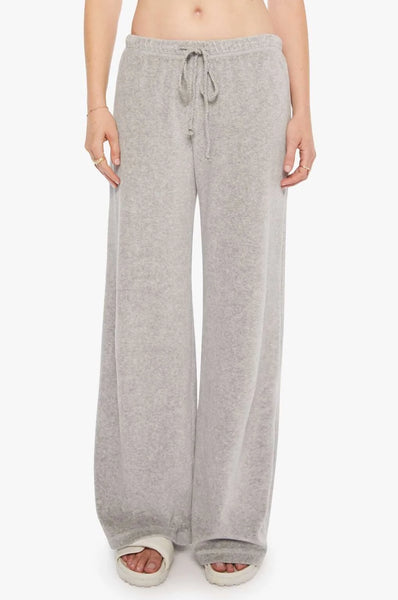 MANON Velour Sweatpants in Heather Grey