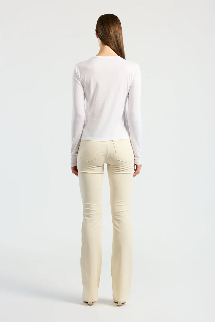 Standard L/S Crew in White