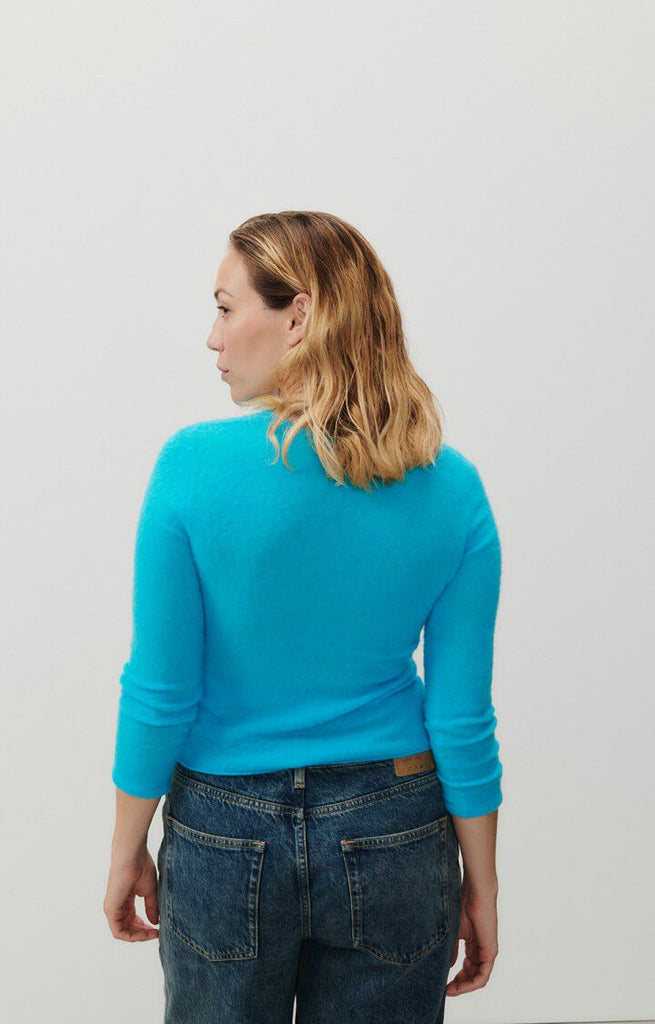XINOW Wool Blend Crew Neck Sweater in Splash Melange