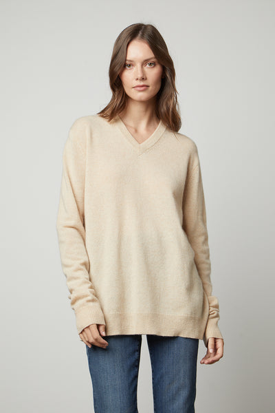 HARMONY Sweater Tunic in Almond