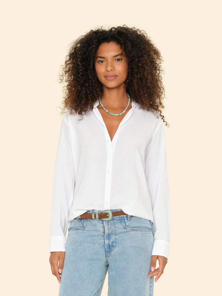 BEAU Long Sleeve Shirt in White