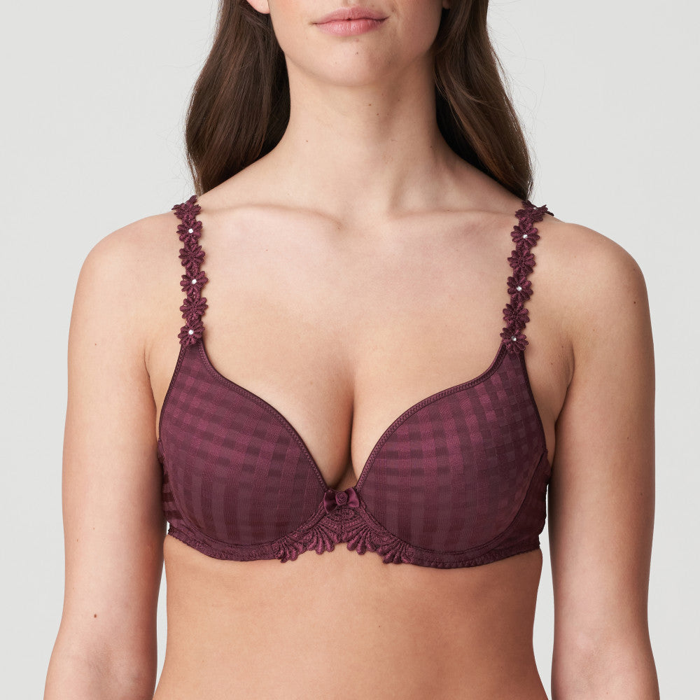 AVERO Padded Bra in Wine