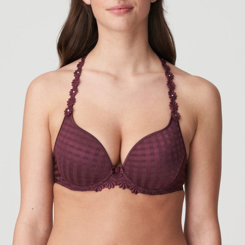 AVERO Padded Bra in Wine