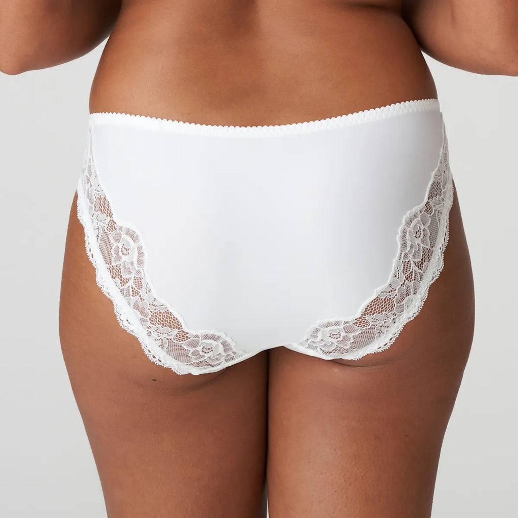 MADISON Lace Trimmed Rio Briefs in White