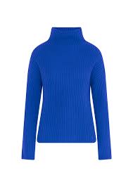 LONA Turtleneck Sweater in Cobalt