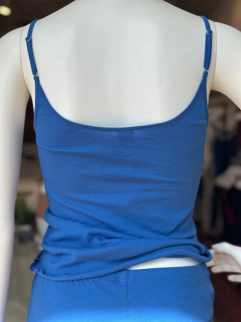 Organic Cotton Cami & Boxer Set in French Blue