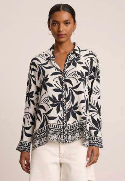 SIENNA Long Sleeve Blouse in Black