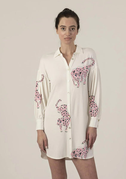 Silky Nightshirt in Pink Panther