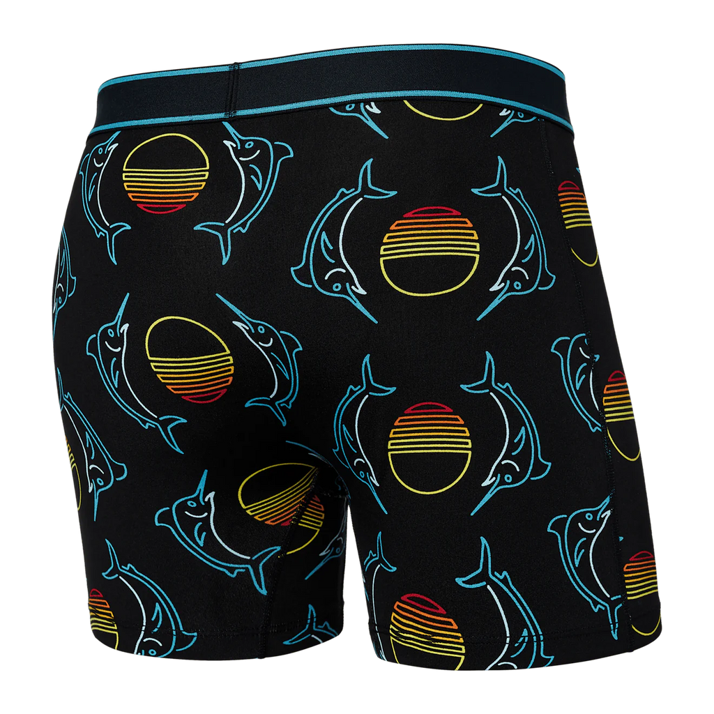 DAYTRIPPER Boxer Brief w/ Fly in Sunset Crest Black