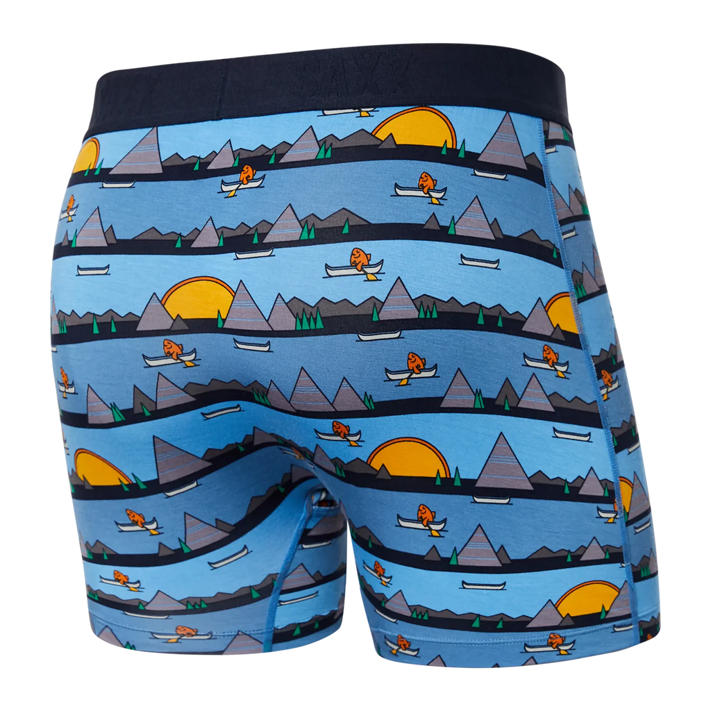ULTRA Boxer Brief w/ Fly in Lazy River Blue