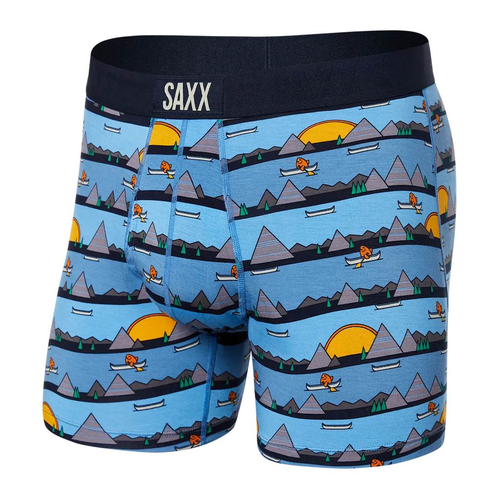 ULTRA Boxer Brief w/ Fly in Lazy River Blue