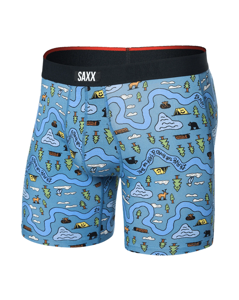 VIBE Xtra Boxer Brief in Take The Trail Slate