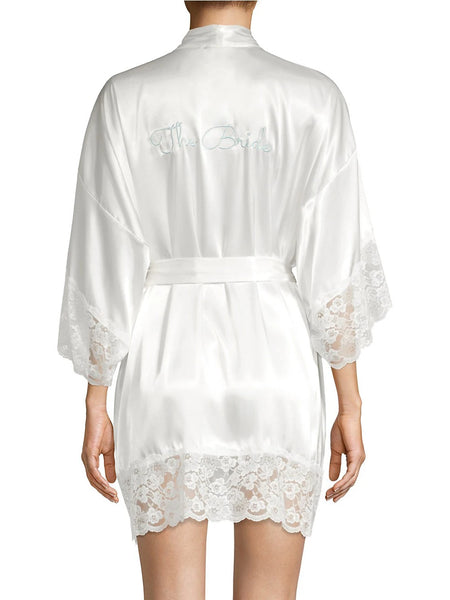 THE BRIDE Robe in Ivory