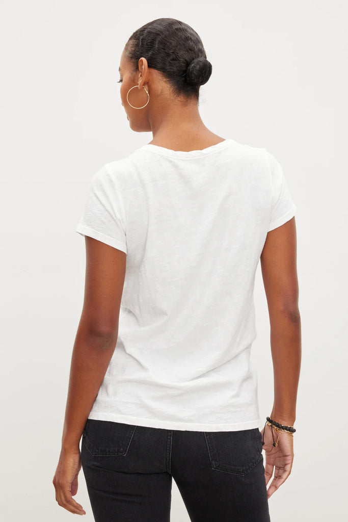 TILLY Short Sleeve Crew Neck Tee in White