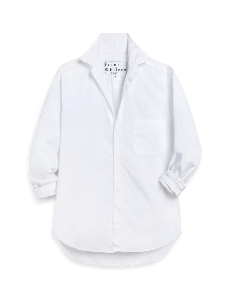 WAVERLY Superluxe Button Down Shirt in White