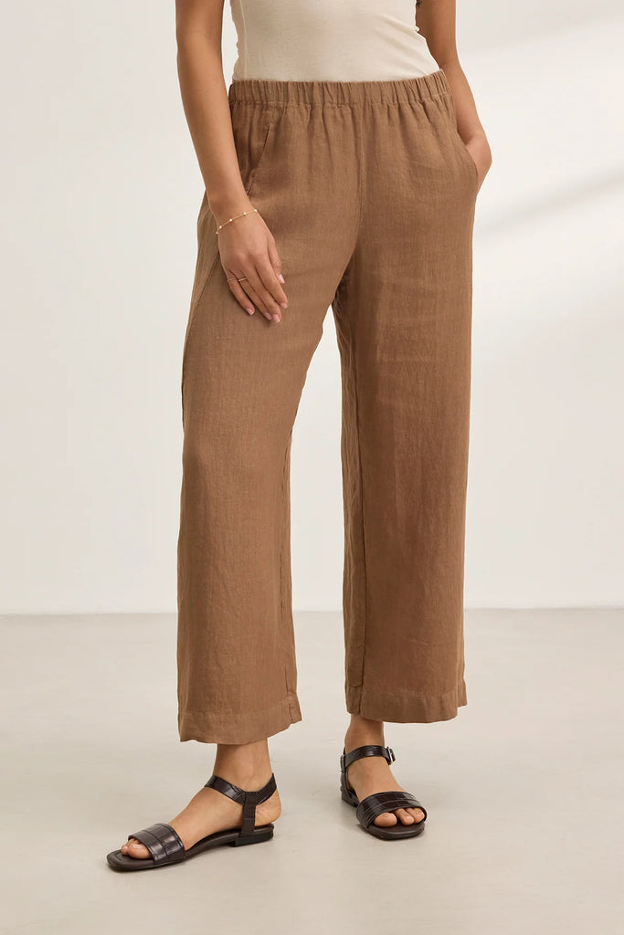 LOLA Linen Pants in Bark