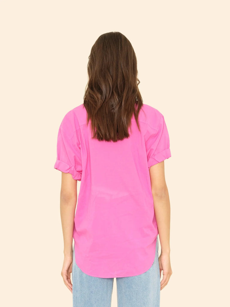 CHANNING Short Sleeve Shirt in Pink Thorn