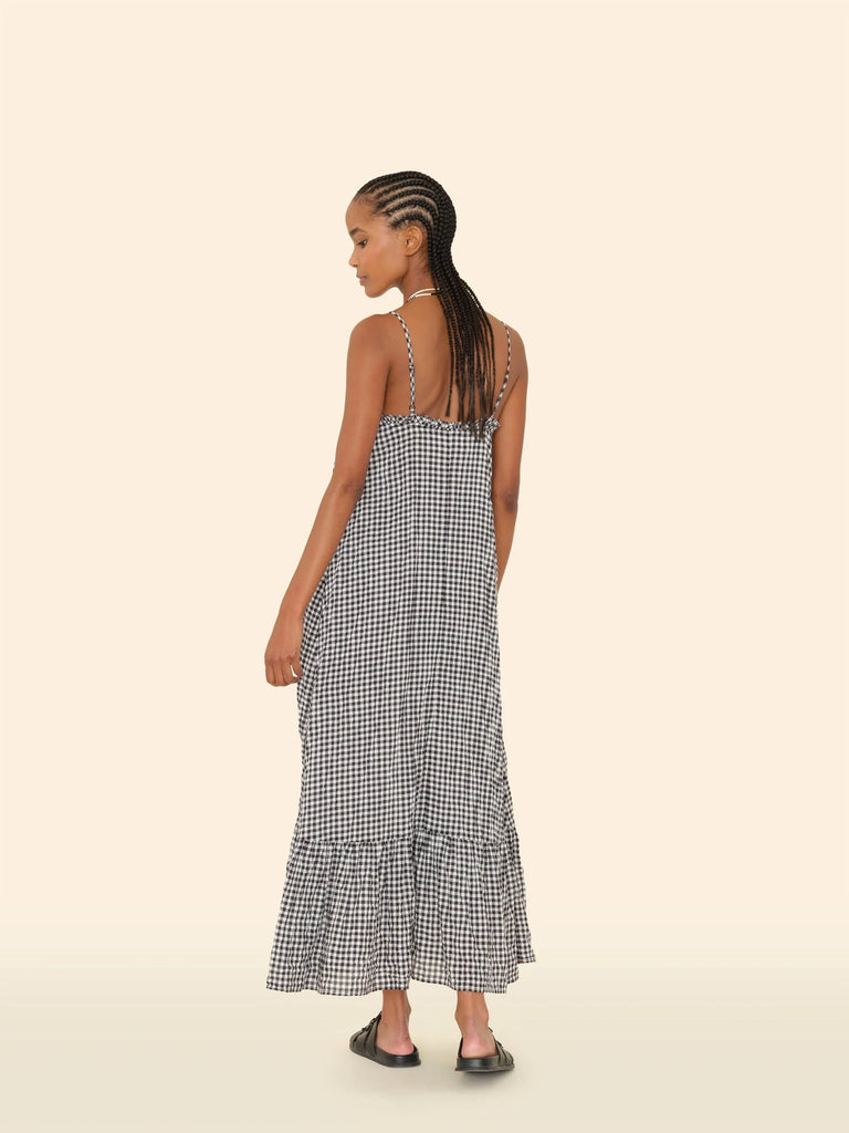 TAYTUM Gingham Maxi Dress in Anise