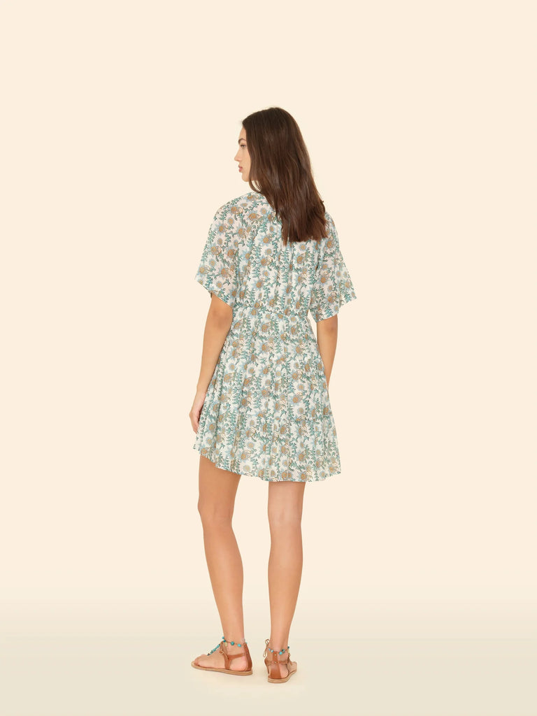 LOUISE Short Sleeve Dress in Gardenia
