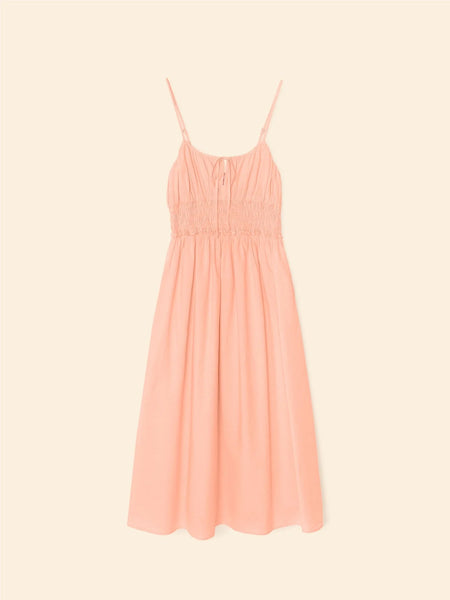 JESSA Poplin Midi Dress in Grapefruit Christina's Luxuries JESSA Poplin Midi Dress in Grapefruit Christina's Luxuries
