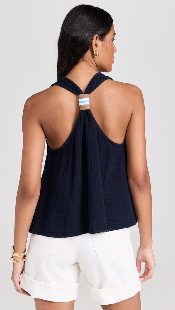 AXL Gauze Racerback Top in North Star